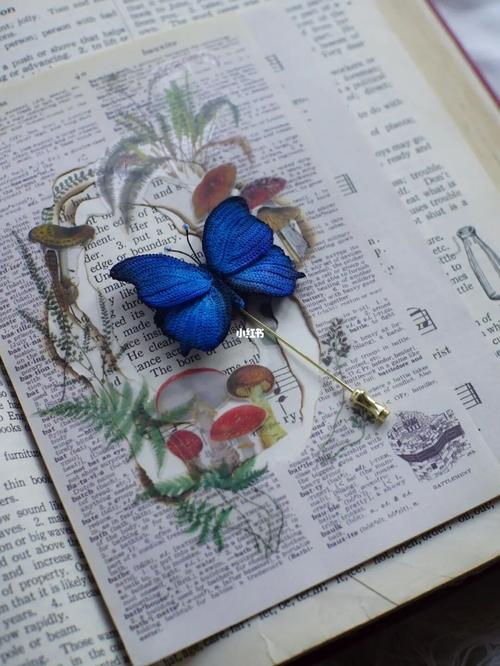 克莱因蓝蝴蝶微钩自染色_微钩_小仙女_重口味_兴趣爱好_手工