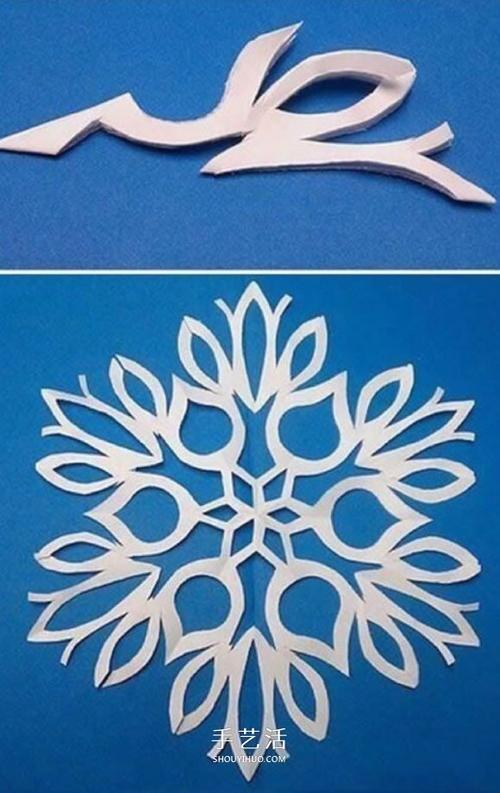 7种美丽雪花的剪纸图案剪雪花怎么剪步骤图