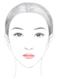 上部略圆,下部略尖,形似瓜子的脸型也被人们称为瓜子脸,在众多的脸型