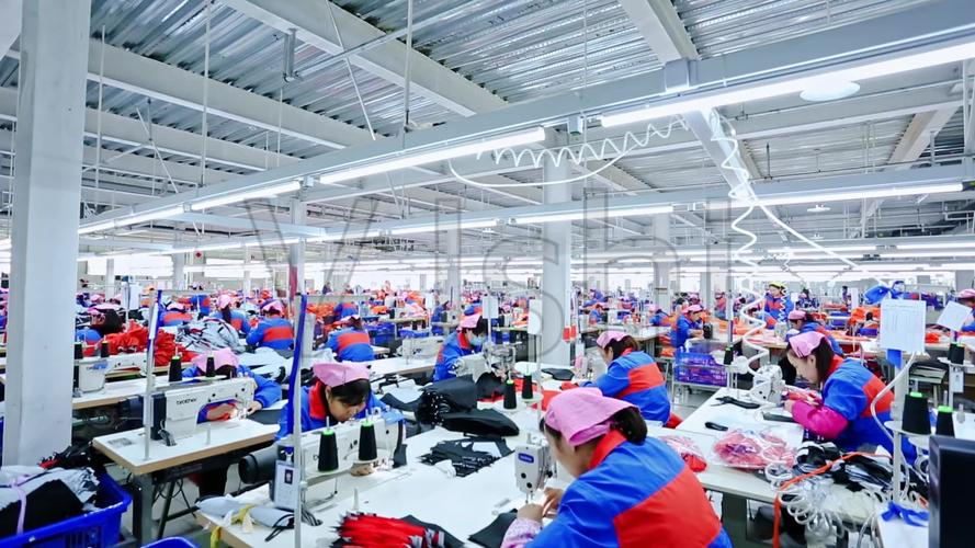 服装厂加工服装流水线_1920x1080_高清视频素材下载