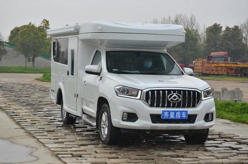 搭载上汽大通maxus t60底盘的升顶房车,带您过休闲旅居房车生活_易车