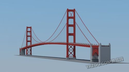 1:1还原旧金山金门大桥作品分享_麦块我的世界盒子_mc
