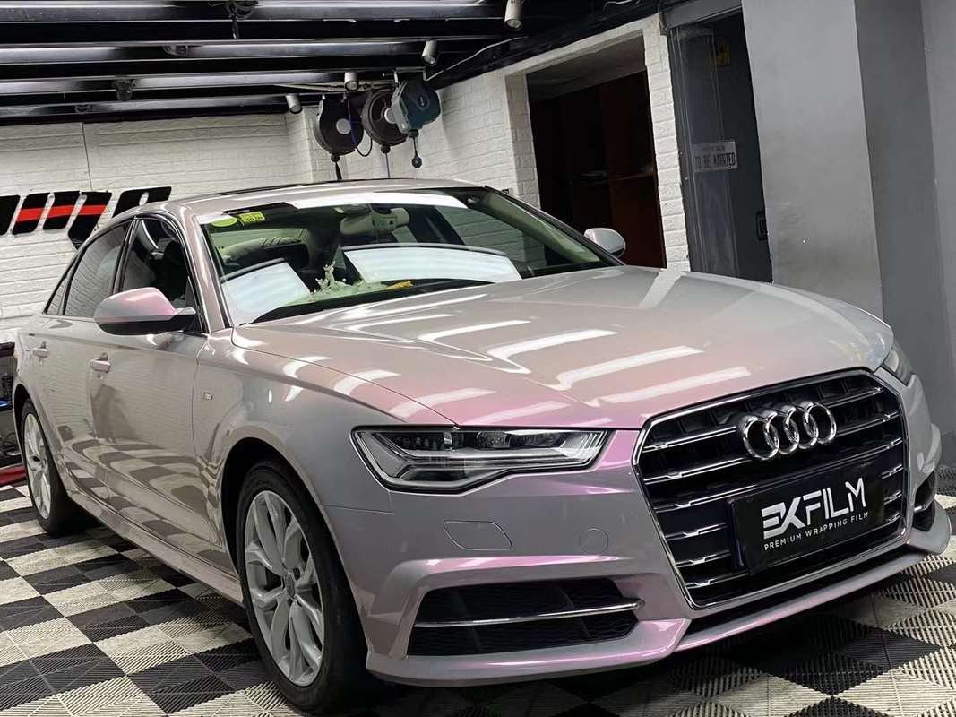 你想要的梦幻火山灰ekfilm改色膜奥迪a6l案例