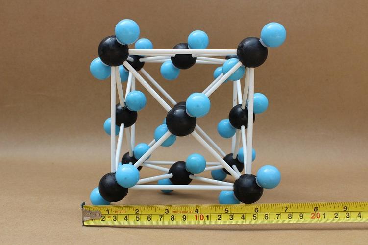 二氧化碳晶体结构模型(塑料链接)黑球直径30mm