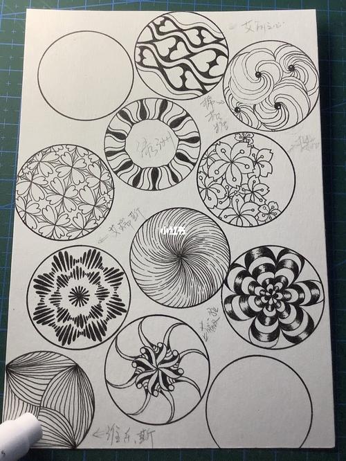 美味的 禅绕画基础图样 96  200/169_手绘_樱花_棉花糖_喜剧_禅绕画