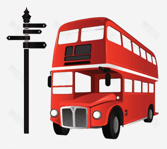 卡通手绘红色校车巴士公交车pngpng免扣素材由懒图网为您提供免费下载