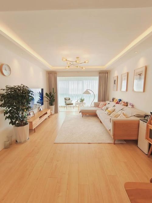 小户型装修95暖色系原木风客餐厅软装清单_软装_客厅_小户型装修