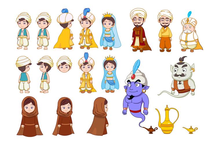 收藏 q版 卡通 角色整理 收藏 收藏 收藏 阿拉丁和神灯 线稿 收藏