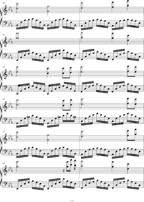 逃离钢琴谱-环球钢琴网