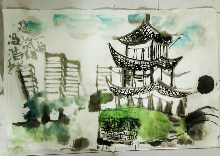 国画-古建筑