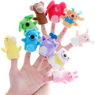 shiloh婴儿益智玩具新生儿宝宝手偶毛绒布艺安抚指偶手指玩偶
