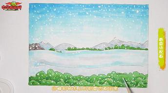 春雪古诗配画简单简笔画