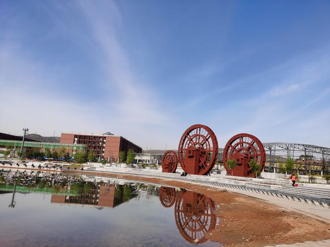 【2020年我的行摄足迹】之一,走近神木市滨河新区水景公园(手机随拍)