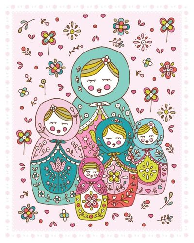 俄罗斯套娃 插画