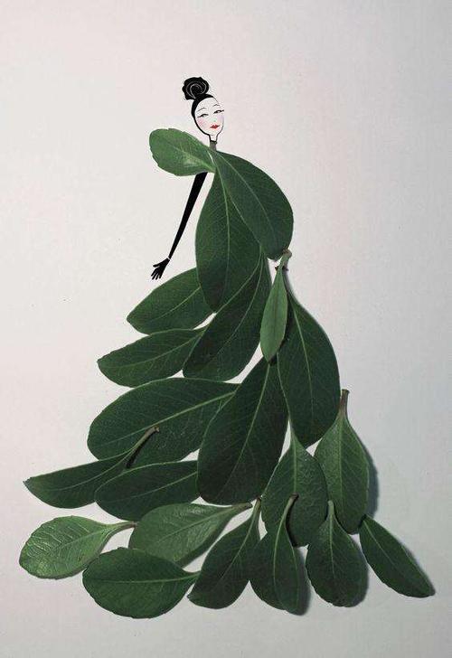 树叶艺术品