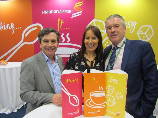 declan power and isabel harrison, shannon airport, with niall