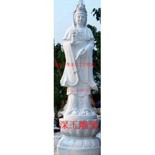 汉白玉观音菩萨像雕塑