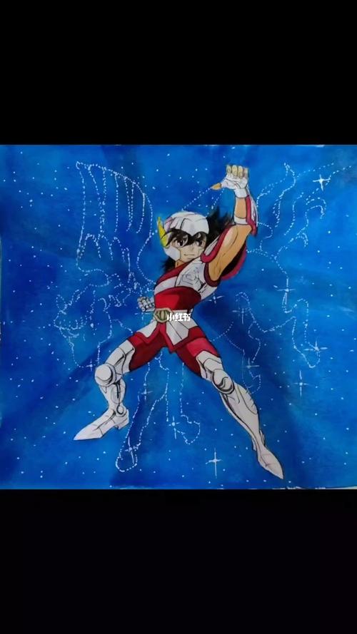 圣斗士星矢_水彩画_水彩_文化_绘画