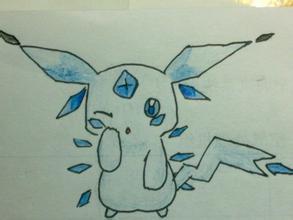 蓝色的皮卡丘_绘图吧,学画画网