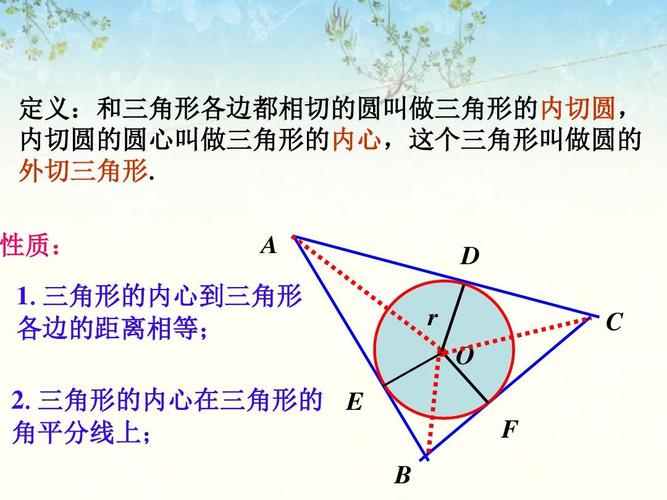 《三角形的内切圆》课件2-优质公开课-湘教9下精品ppt