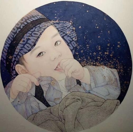 置爱艺术家定制|肖像工笔画 刘莹莹作品