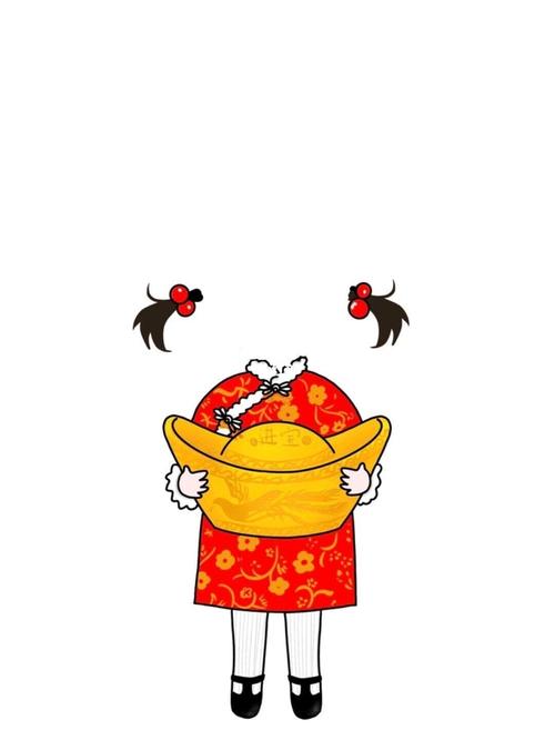 幼儿园小可爱新年抠图素材_幼儿园_新年去哪玩_抠图_素材_环创_恒大