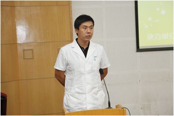 骨科博士安岩代表新同志发言