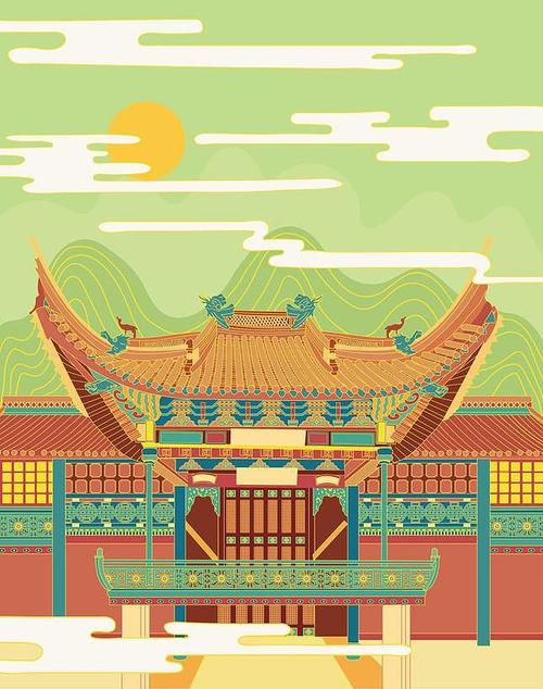 天一阁系列主题插画|插画|商业插画|西哩咕噜 - 原创作品 - 站酷