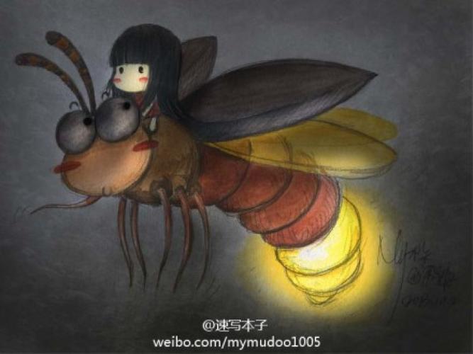 木朵故事#"萤火虫",2013/10/02,木朵今年的生日旅行,源于这首儿歌