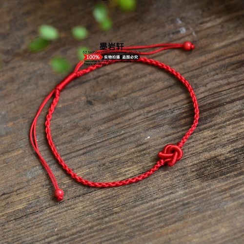 2022年新款红绳女手工编织大乘脚链好评好店