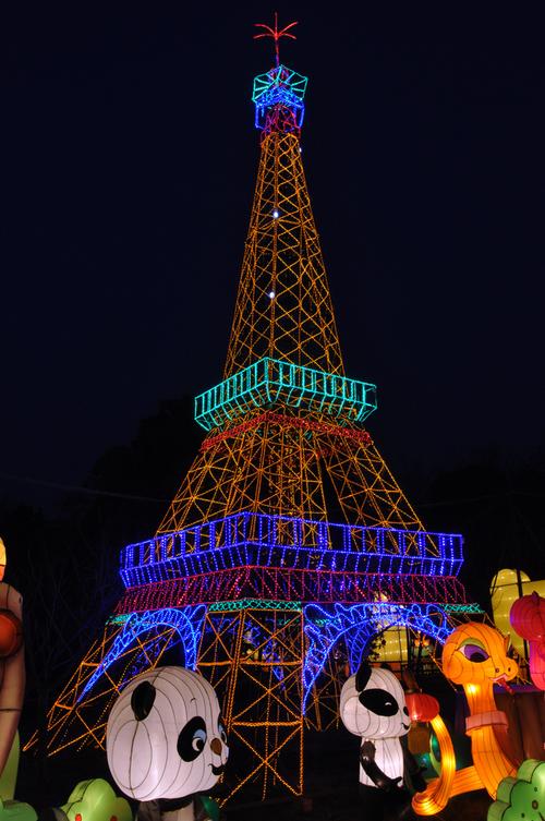 标题:成都塔子山灯会