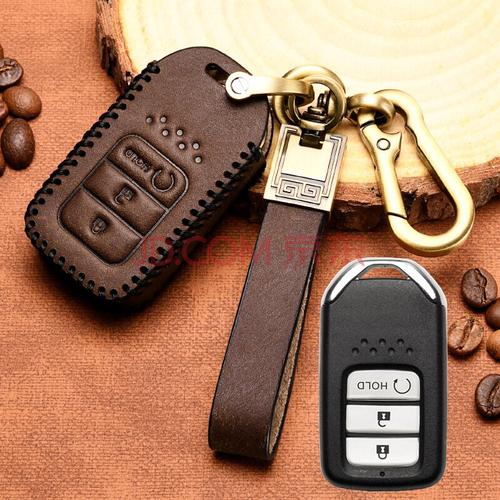 2021款本田crv钥匙套牛皮19款东风本田crv钥匙包男女士车钥匙扣智能