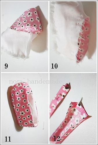 宝宝的小鞋子制作图解 布艺宝宝鞋手工教程(附纸样)