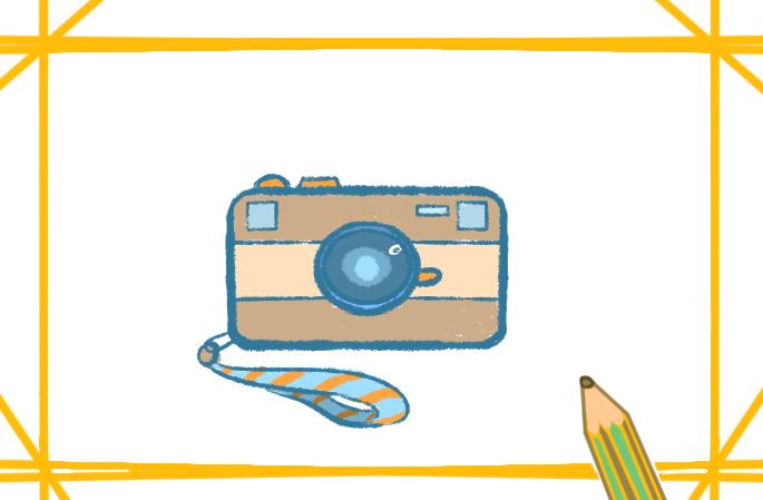 兴趣爱好 学画画 简笔画数码相机,是一种利用电子传感器把光学影像