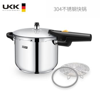 ukk高压锅燃气压力锅316不锈钢小型迷你防爆18/20/22