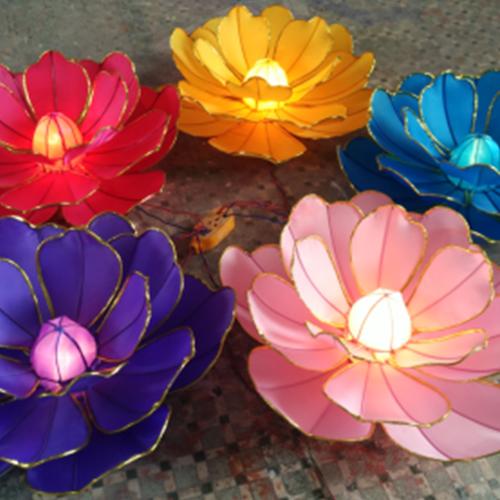 牡丹花灯商场酒店中秋花灯装饰铁艺牡丹花春节元宵花灯灯笼定制