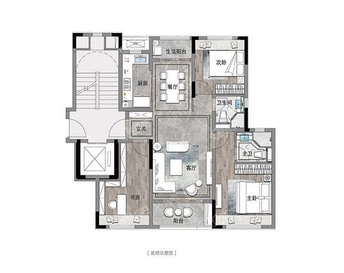 贵阳贵阳龙湖揽境4室2厅2卫户型图-贵阳楼盘网