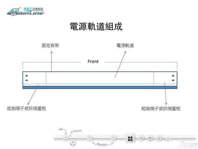 澳美兰电力轨道插座的安装方法
