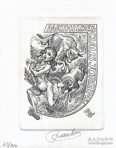 戴莫版画藏书票原作9