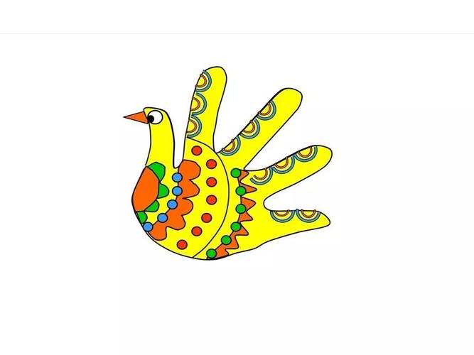 东港里小学附属幼儿园"不出门,我们也能玩中学"——大班创意美术《手