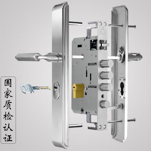 【neogor耐久】304不锈钢防盗门把手 防盗门锁套装 防盗门c级锁芯