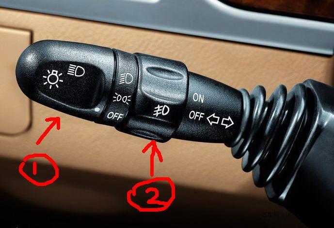 别克新凯越大灯旁边的灯怎么开?