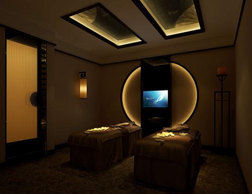 新中式spa会所装修效果图