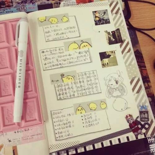 贴纸   涉及各领域各种风格,在贴纸的选择上,尽量与自己的手帐