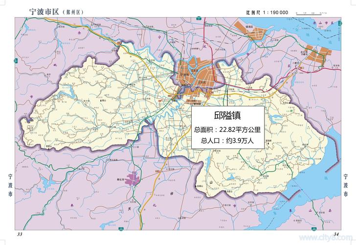 鄞州区邱隘镇地图全图高清版- 宁波本地宝