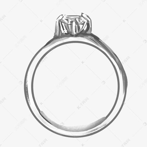 卡通首饰图片手绘钻戒