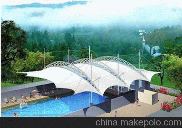 供应怀化膜结构游泳池,体育看台