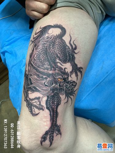 麒麟纹身图案 吴江松陵纹身店 吴江酷客纹身师