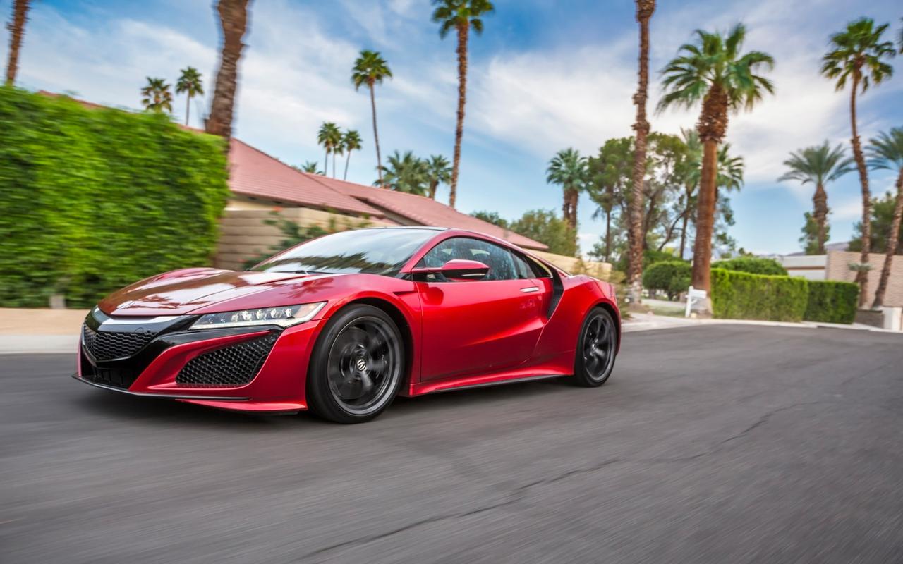 讴歌acura红色跑车高清汽车图片壁纸