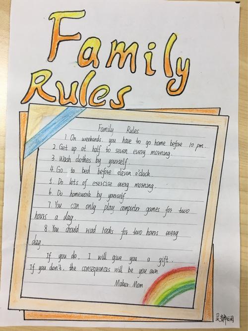 familyrules家规——优秀海报展